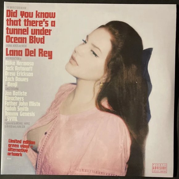 Lana Del Rey Did You Know That There's A Tunnel 2-LP ~ Indie Lt Green +Alt Cover - Picture 2 of 3